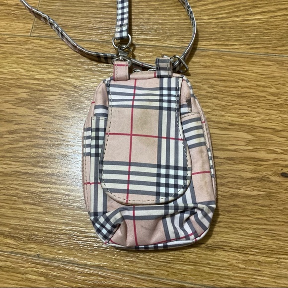 Plaid mini wallet with straps - Picture 4 of 6